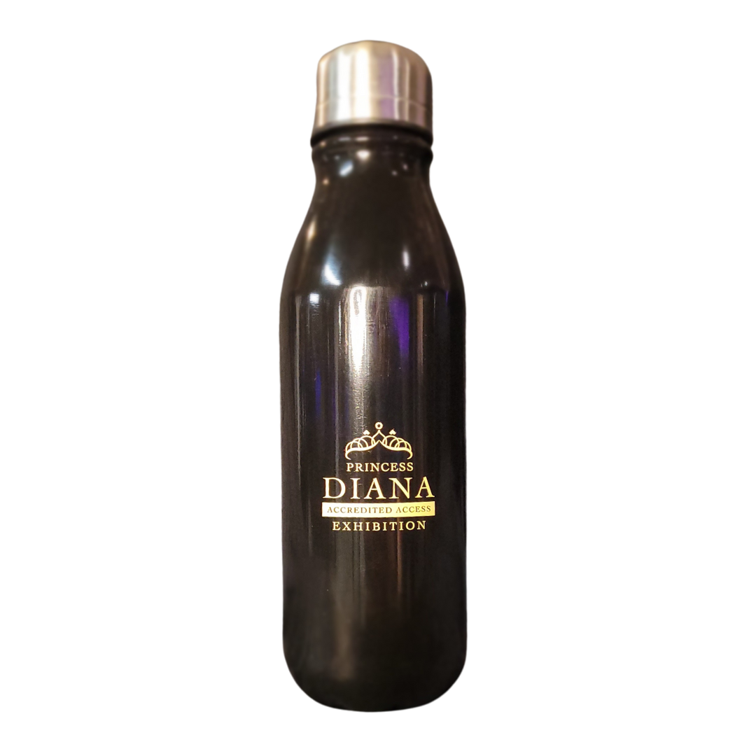 Black double walled Stainless Steel water bottle